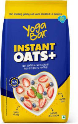 Yogabar Instant 100% Natural Gluten Free Rolled Oats Pouch  (450 g)