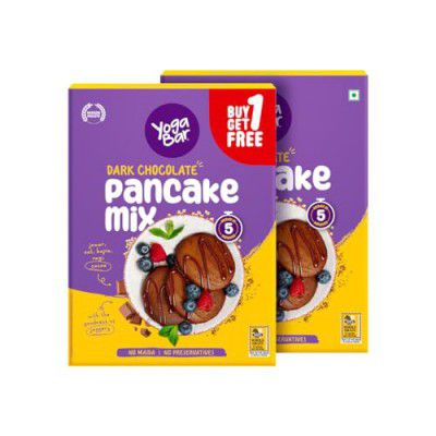 Yogabar Pancake Mix, Chocolate Pan Cake Mix Powder, Pack Of 2 - 150 Gram