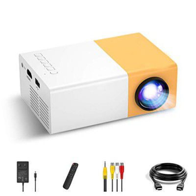 YOTON UC 500 Projector, 400LM Portable Mini Home Theater LED Projector with Remote Controller, 3500 lm LED Corded Projector UC500 Support HDMI, AV, SD, USB Interfaces