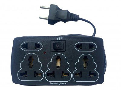 YTI 5 in 1 Black 6 AMP Power Strip 240 V