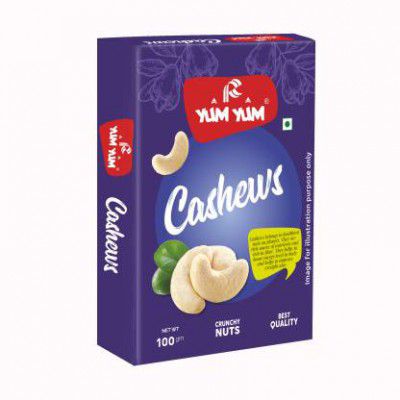 YUM YUM Premium Raw Cashews Nut 100g Cashews  (100 g)