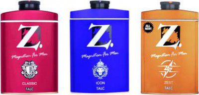 Z - Magnetism for Men Classic Zest Icon Talc l Combo  (3 x 33.33 g)