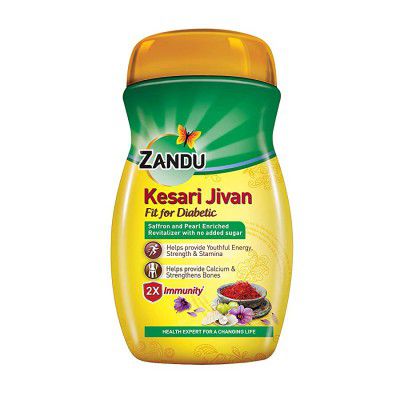 ZANDU KESARI JIVAN Fit for Diabetic, Ayurvedic Immunity Booster for Adults and Elders - 900 g