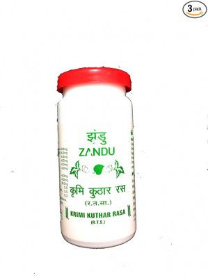 Zandu Krimi Kuthar Rasa 75 Tablets Pack of 3