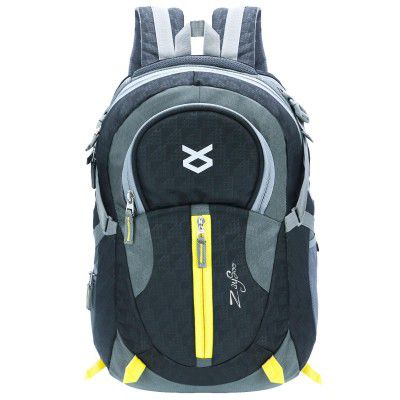 ZaySoo Ultimate Unisex Travel Hiking Laptop Bag Up to 19-inch, Rainproof with Rain Cover Yellow Zip Internal Organizer Your All-in-One Anti Theft Pocket Backpack Rucksack College Companion