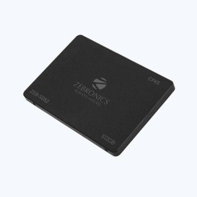 ZEBRONICS 2.5 SATA SSD 512 GB Desktop, Laptop, All in One PCs Internal Solid State Drive (SSD) (ZEB-SD52)  (Interface: SATA, Form Factor: 2.5 Inch)