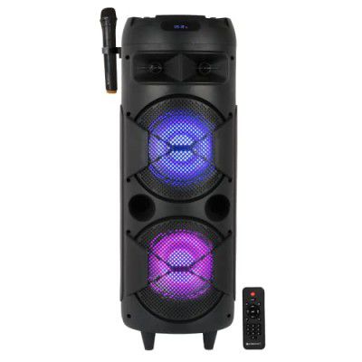 Zebronics 450 Moving Monster DJ Trolley speaker with 48W RMS, Bluetooth 5.0, Wireless mic, Karaoke, TWS function