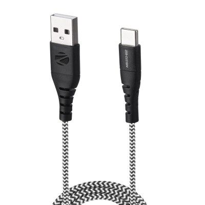 Zebronics CU3100V USB to Type C 3A Fast, Charger & Sync