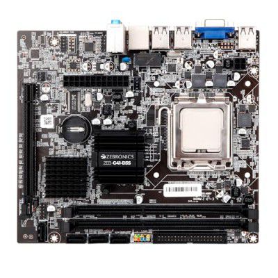 ZEBRONICS G41-D3S Micro-ATX Motherboard LGA 775 Socket, Supports Intel Series Processor, 5.1 Audio, DDR3 1333 MHz, Ports (RJ45 | SATA | USB | VGA)