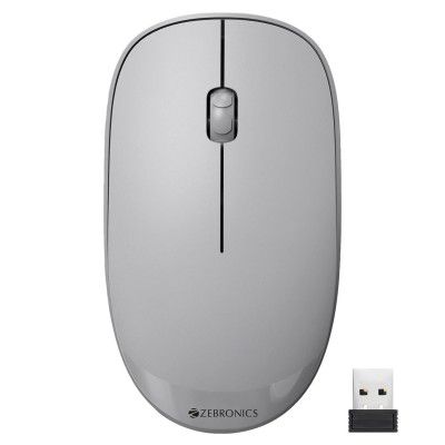 ZEBRONICS Haze Wireless Mouse for Computers, Laptops with 1200 DPI