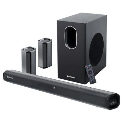 ZEBRONICS Juke BAR 7600 Soundbar, 300 Watts, 5.1 Surround, Dual Rear Satellites, HDMI (ARC) | Optical | USB | AUX