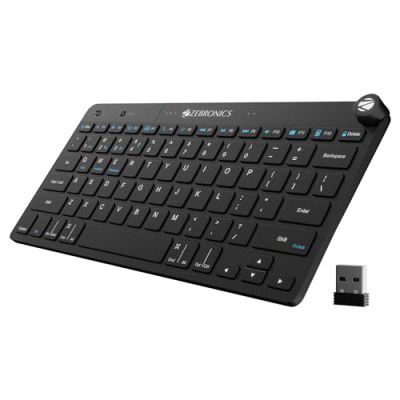 ZEBRONICS KEYPAD X1 Wireless Bluetooth Keyboard, Dual BT for (Mac | Android | Windows)