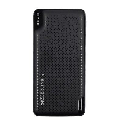 ZEBRONICS ME53 Power Bank, 10000 mAh, Dual USB Output, Type C Input, Micro USB Input