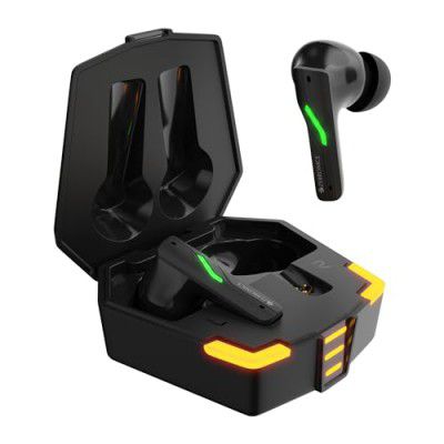 ZEBRONICS BEAST in-Ear Wireless Earbuds, 24* Hours Backup, Voice Assistant Support, Splash Proof Design