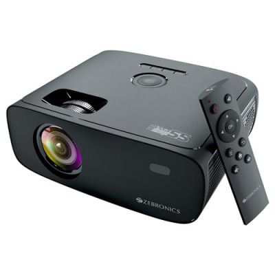 ZEBRONICS New Launch PIXAPLAY 55, Smart Projector, 8000 Lumens, APP Support, Miracast