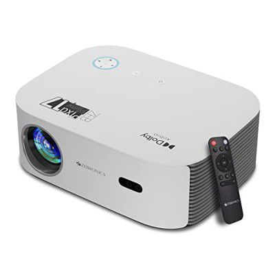 ZEBRONICS PIXAPLAY 17, Smart LED Projector, 6000 Lumens, 4K Support, Dolby Audio