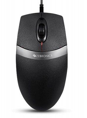 ZEBRONICS Spin with 1000 DPI with High Precision with USB Interface, 3 Buttons,Plug & Play