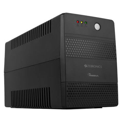 ZEBRONICS U1205 Microcontroller Based UPS with Up-to 1000VA | 600W, Double Boost, Automatic Voltage Regulation, Overload Protection, Auto Restart, Generator Compatible