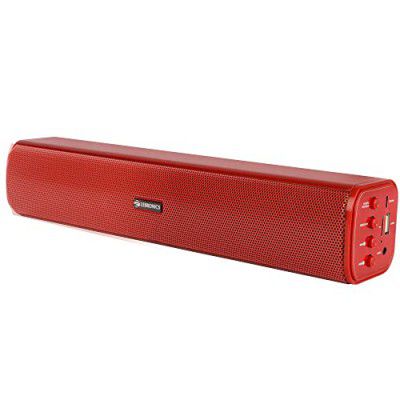 ZEBRONICS Vita Plus Mini 16W Soundbar Supporting LED Display, USB, SD Card, AUX, FM, TWS & Call Function. (Red)