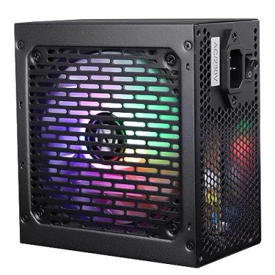 ZEBRONICS VS600Z 600W Non Modular Premium Power Supply with Silent 120mm RGB Fan