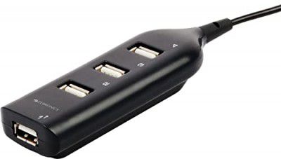 Zebronics ZEB-90HB USB Hub, 4 Ports, Pocket Sized, Plug & Play, for Laptop & Computers