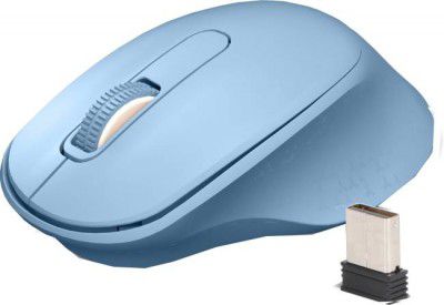 ZEBRONICS ZEB-AKO Wireless Optical Mouse (2.4GHz Wireless, Blue)