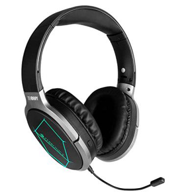 ZEBRONICS Zeb-Envy Bluetooth Wireless Over Ear Headphones with Mic with 33 hrs Playback time, Voice Assistant, with Detachable, Breathing RGB Lights and (Black)