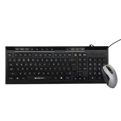 ZEBRONICS Zeb-JUDWAA 900 Wired USB Keyboard and Mouse Set with 12 hotkeys