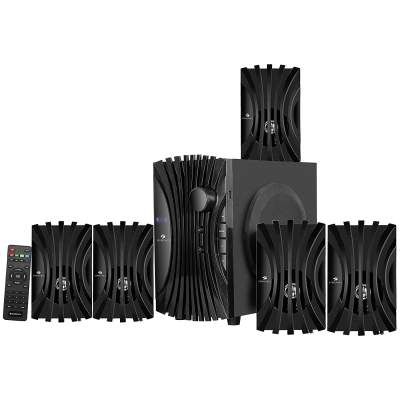 Zebronics Zeb-Twist 5.1 Multimedia Speaker with Bluetooth Supporting,USB,AUX,Built-in FM and Remote Control (Black)