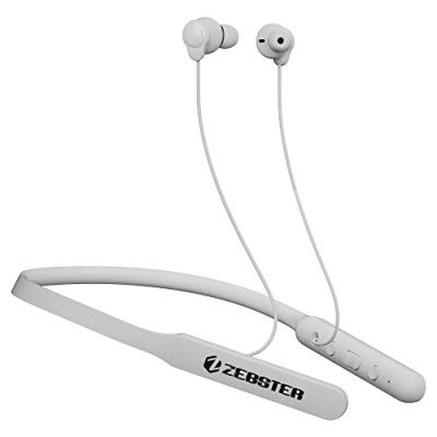 ZEBSTER Style 603 in Ear Wireless Neckband with Bluetooth (White)