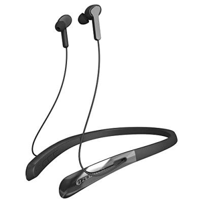 ZEBSTER Z -Style 600 Wireless Bt Earphone With Neckband With Bulit In Rechargeable Comes With Call Function Its An Splash Proof And With The Magnetic Earpiece 24Hr Playback Time(Black) - In Ear