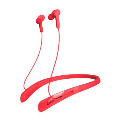 ZEBSTER Z-Style 600 Wireless BT Earphone with Neckband with 24hr Playback time (Red)