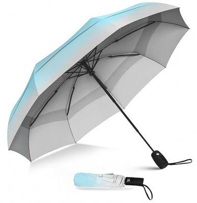 Zemic Travel Umbrella for women ^ Windproof Travel Umbrella for men and Compact Mini - Perfect for Car, Golf, and On-the-Go. One-Click Automatic Open and Close Strong Mini Umbrella