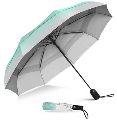 Zemic Travel Umbrella for women ^ Windproof Travel Umbrella for men and Compact Mini - Perfect for Car, Golf, and On-the-Go. One-Click Automatic Open and Close Strong Mini Umbrella