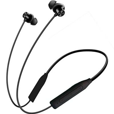 ZEORGIA ZE-Matic Bluetooth Earphones 5.0 Wireless Neckband, Magnetic Earbuds, Lightweight, Voice Assistant (Black)