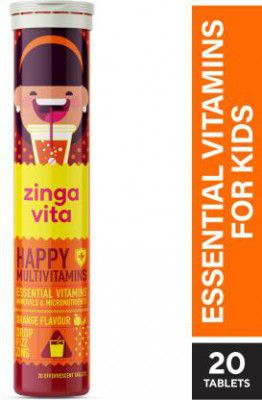 Zingavita Multivitamin Effervescent Tablets for Kids 20 Count