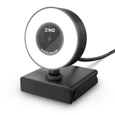 Zinq Technologies Full HD 1080P 2.1 Megapixel 30 FPS Auto Focus Webcam (Black, ZQ1080RL)