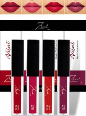 ZLENT Non-Transfer Kiss Proof 4 mini liquid lipstick (multicolor, 16 ml)