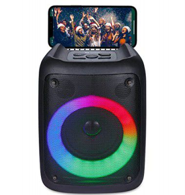 Zoook Music Blaster Bluetooth Party Speaker 14 watts Karaoke/USB/TF/AUX/Mic Input/RGB Lights/Bluetooth 5.0/Top Control Panel