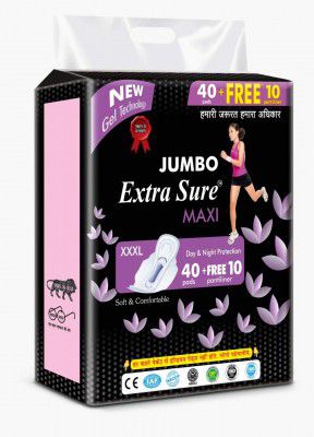 ZUDORA Jumbo XXXL 320 Mm Ultra Clean Soft Thin Dry Cottony Sanitary Napkin Pad with wings for Womens