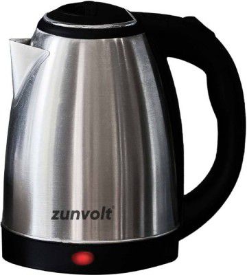 ZunVolt 1.5L Electric Kettle (1.5 L, Silver, Black)