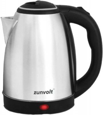 ZunVolt 1.8L Electric Kettle (1.8 L, Silver, Black)